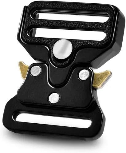 Vista 10 de Hebilla táctica de 3/4 pulgadas para pulseras de paracaídas, hebilla táctica de cuerda de paracaídas de metal para chaleco táctico, collar de perro