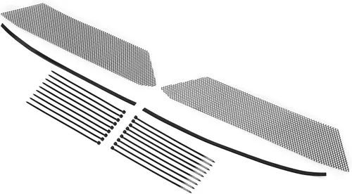 Vista 2 de HECASA Juego de malla de rejilla compatible con Chevy Chevrolet Corvette C8 2020-2024 malla frontal de panal de abeja protector interior rejilla