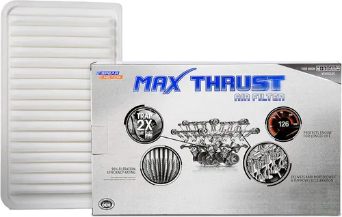 Vista 29 de Filtro de aire de motor Spearhead MPG Defense Max Thrust para vehículos de todo kilometraje, se adapta como el OEM, restaura MPG y aceleración
