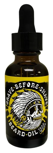 Vista 8 de Grave Before Shave™ Aceite para barba (aroma a ron de bahía) 4 onzas. Botella