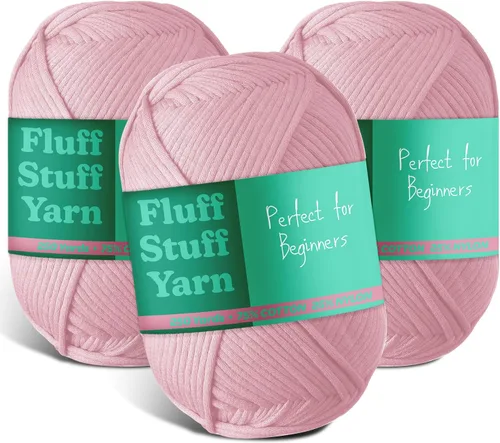 Vista 28 de Hilo suave para ganchillo - Hilo de ganchillo y tejer, hilo para principiantes con puntadas fáciles de ver, hilo Amigurumi de 250 yardas, hilo