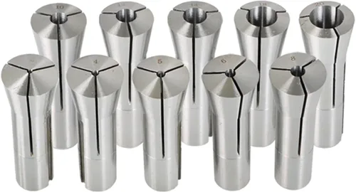 Vista 5 de Juego de pinzas de precisión R8, 10 unidades, ajuste para máquina de grabado de herramientas de torno de fresado CNC