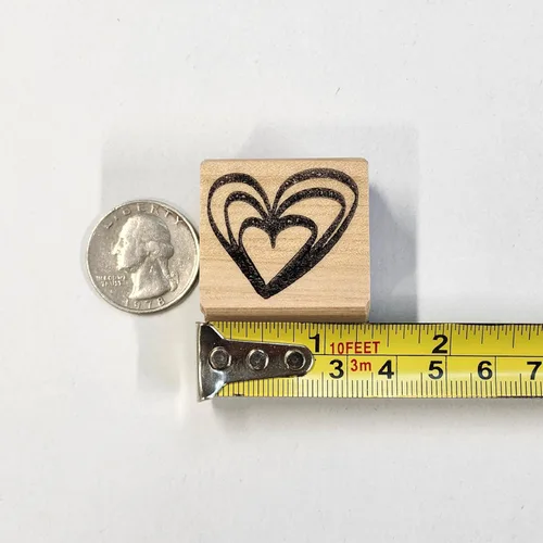 Vista 4 de Valentine's Hearts Rubber Stamps