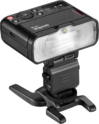 Vista 3 de Godox MF12 12W TTL Macro Flash, Speedlite fuera de cámara con control inalámbrico 2.4G, modos manuales TTL/M, batería de litio incorporada de 3.7 V