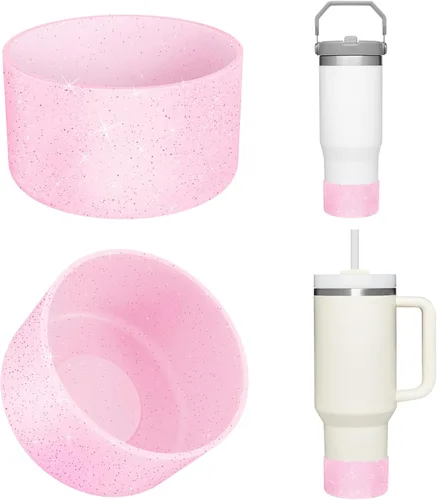 Vista 39 de Airboat Actualización 2 Piezas Protector de Silicona Boot Bumper para Stanley Quencher Adventure 40oz 30oz 20oz Vaso Térmico, Funda Protectora