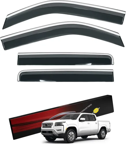 Vista 16 de Protectores de lluvia compatibles con Toyota 4Runner 2010-2023 2024, deflectores de ventana lateral, viseras de ventana, deflector de ventilación