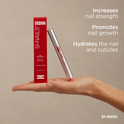 Vista 3 de ISDIN SI-NAILS - Tratamiento de suero para cutículas fortalecedor de uñas con ácido hialurónico, 0.08 onzas líquidas (paquete de 1)