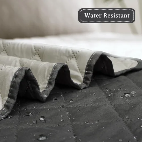 Vista 129 de Easy-Going - Funda reversible para sofá reclinable, resistente al agua, protector de muebles con correas elásticas, para mascotas y niños