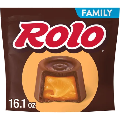 ROLO Paquete familiar de caramelos ricos de chocolate, 16.1 onzas