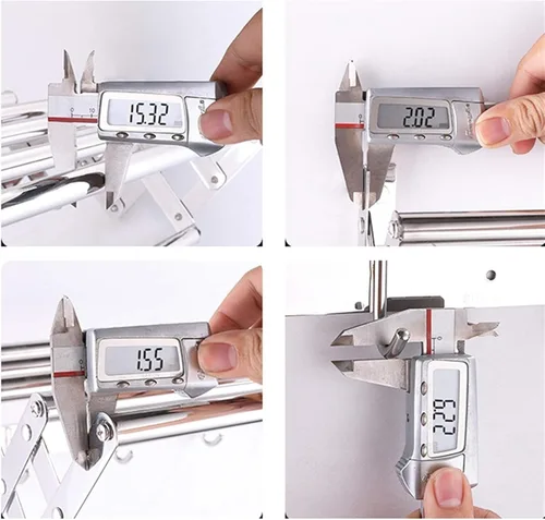 Vista 8 de Estante de secado de ropa plegable para ropa para colgar en la pared, ahorrador de espacio, de acero inoxidable, ajustable, para interiores