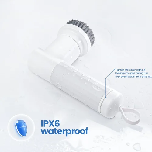 Vista 6 de Power Spin Scrubber, limpiador eléctrico inalámbrico mejorado, cepillo giratorio de limpieza de ducha para estufa de vidrio, horno, azulejos