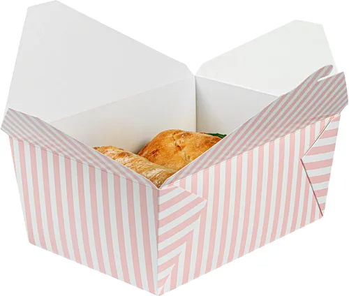 Vista 254 de Restaurantware Bio Tek - Cajas para llevar de 30 onzas, 200 loncheras para llevar, cierre de tabulación, resistentes al calor, desechables, de papel