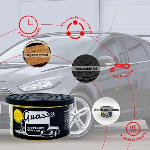 Vista 2 de Ambientador de coche: desodorante automático Removedor de olores de humo de larga duración 12 aromas diferentes Aroma de coche para el hogar