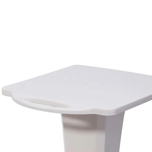 Vista 4 de Rolling Salon Trolley Tray Cart Multifunción Instrument Tray Station Tool Storage Tray Station Station con estante