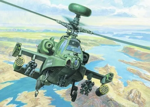 Italeri 0080S Ah-64 D Longbow Modelo Apache