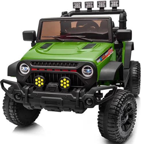 Vista 9 de Auto de juguete de 24 V, vehículo eléctrico para niños de 24 voltios con control remoto, 3 velocidades, color negro