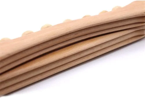 Vista 5 de Rodillo de masaje de madera, herramientas de masaje de terapia de madera, palo de masaje de dragado meridiano, herramientas de masaje de raspado