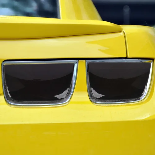 Vista 6 de RT-TCZ Cubierta Protectora de Moldura de Lámpara de Luz Trasera Ahumada Negra Accesorios de Decoración para Chevrolet Chevy Camaro 2010-2013