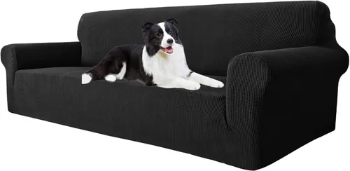 Vista 26 de MAXIJIN Funda súper elástica para sofá de 3 cojines, funda universal de 1 pieza para sofá de sala de estar, protector de muebles de elastano, apto