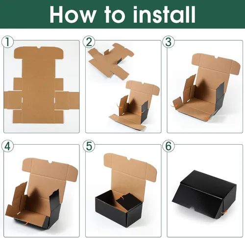 Vista 5 de Yexiya 10 unidades de 400 unidades de cajas de almacenamiento de tarjetas coleccionables de cartón, caja de almacenamiento de tarjetas de béisbol