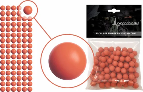 Vista 17 de Wearable4U . Pelotas de goma reutilizables para pistolas de paintball, 43 o 0.50 o 0.68 Cal