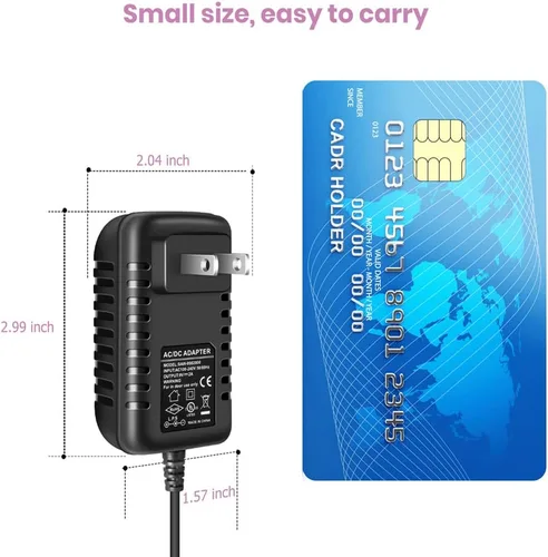 Vista 7 de Adaptador de fuente de alimentación de pedal de guitarra 9V DC 2A con cable de cadena margarita de 8 vías 2000mA