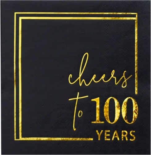 Vista 11 de Servilletas de cóctel para celebrar años - paquete de 50 - servilletas de cumpleaños desechables de 3 capas de 5x5 pulgadas, servilletas de papel