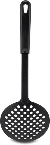 Vista 11 de AME D'ESSENCE Turner - Espátula flexible ranurada de 12 pulgadas, nailon negro, 410ºF, resistente al calor, con mango ergonómico, utensilios