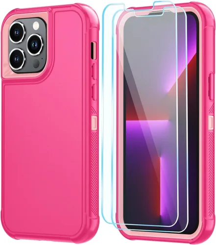 Vista 55 de SunStory Funda compatible con iPhone 11 con protector de pantalla HD, 3 capas de alta resistencia de cuerpo completo, funda protectora híbrida 3
