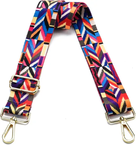 Vista 64 de Correa para bolso con herrajes dorados de repuesto, correa para bolso cruzado, correa ancha ajustable para colgar al hombro