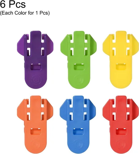 Vista 3 de uxcell Abrelatas manual fácil, paquete de 6 protectores de aluminio para latas de bebidas, abrelatas de latas de plástico para bebidas gaseosas