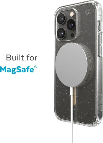 Vista 2 de Speck Funda transparente para iPhone 14 Pro Max, protección contra caídas, resistente a los arañazos, funda delgada de doble capa para iPhone 14 Pro