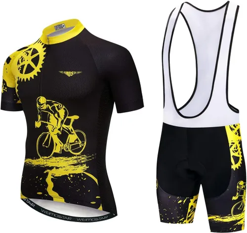 Sportswear Cycling Jerseys Short Sleeve Bike Clothing Bike top Men MTB Jersey Breathable Summer Black