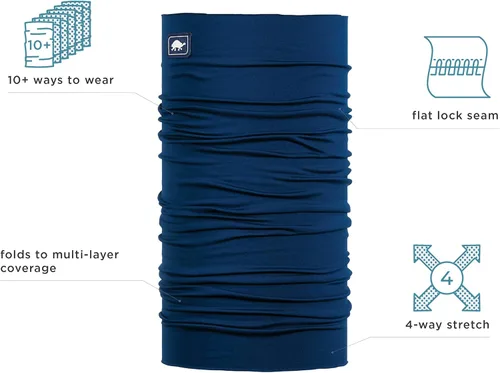 Vista 2 de Turtle Fur - Mascarilla facial totalmente tubular hecha de tela Comfort Shell contra rayos UV