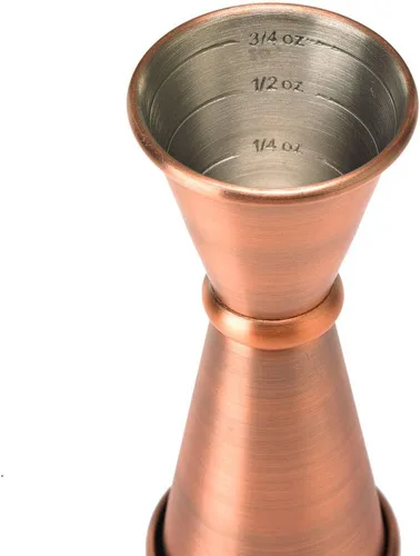 Vista 8 de Barfly M37003ACP Vaso medidor de estilo japonés, 1 oz x 1-1/2 oz, Cobre antiguo