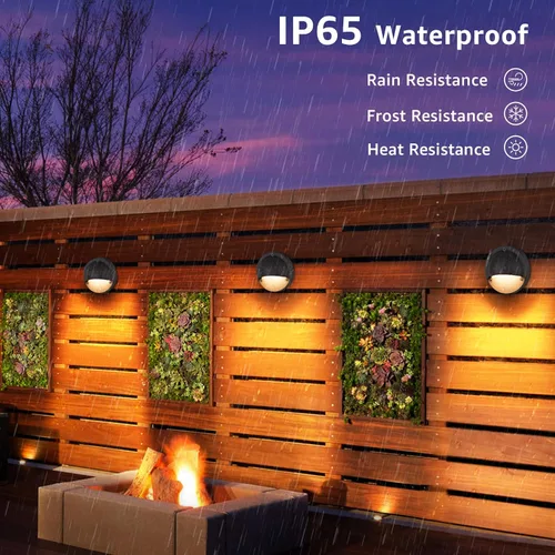 Vista 4 de SUNVIE Luces de cubierta de bajo voltaje con conector Fastlock2 de cable de 5 W, luces LED para escalones de paisaje, iluminación de acento al aire