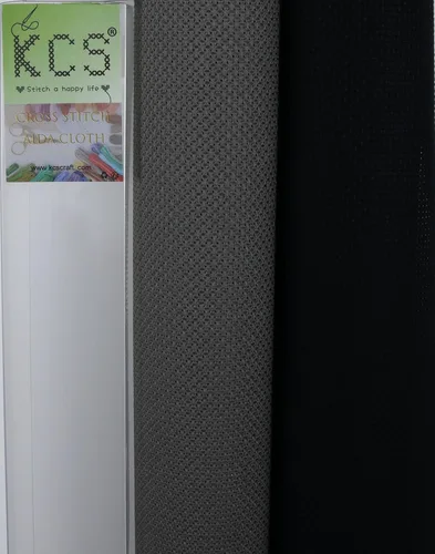 Vista 117 de KCS 2 piezas de tela de costura de algodón Aida de punto de cruz de 15 x 18 pulgadas (blanco antiguo, 14 unidades)