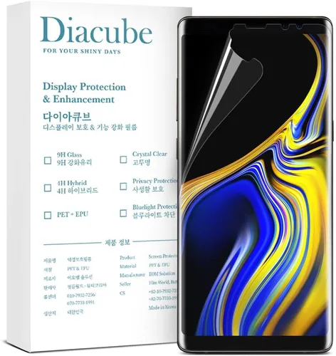 Paquete de 3 protectores de pantalla flexibles de TPU EPU para Samsung Galaxy Note 9 [no de vidrio] [0.1S Desbloqueo de huellas dactilares]