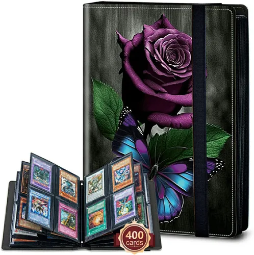 Vista 31 de Rossy Carpeta para tarjetas de 4 bolsillos, soporte para álbum de coleccionista de tarjetas de intercambio de 240 tarjetas, de doble cara, soporte