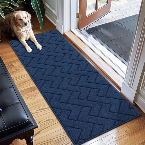 Vista 61 de hicorfe Tapete para puerta delantera para entrada exterior, 20 x 31.5 pulgadas, absorbente, resistente a la suciedad, tapetes de bienvenida