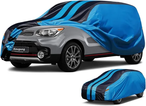 Vista 32 de Kaugung Funda impermeable para automóvil BMW Serie 3 (1999-2025), cubierta exterior completa para automóviles, ligera, resistente al sol, UV