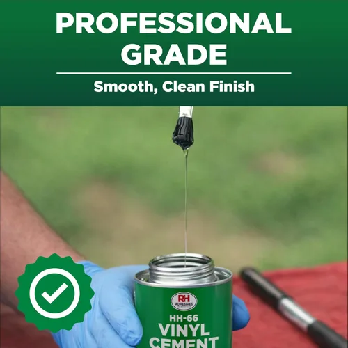Vista 7 de HH-66 Cemento de vinilo, lata de 8 oz. - Adhesivo de vinilo, pegamento de cemento, pegamento de reparación, inflables, revestimiento de piscina