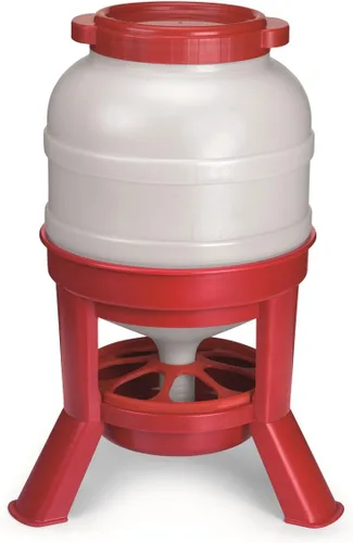 Vista 2 de Little Giant® Alimentador de Cúpula de Plástico Contenedor Tanque de Plástico Resistente Alimentado por Gravedad para Aves de Corral Aves