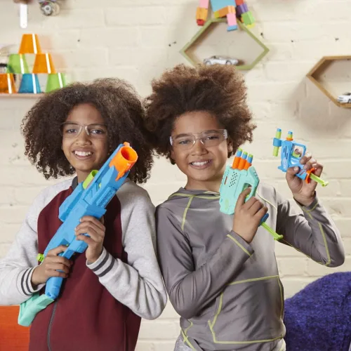 Vista 3 de Nerf Elite 2.0 Tactical 3-Blaster Pack - Operador BD-2, Trio TD-3, Ace SD-1 Blasters y 20 dardos (multicolor)