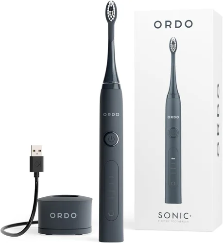 Vista 6 de Cepillo de dientes eléctrico Ordo Sonic+ para adultos, tecnología inteligente avanzada, 4 modos de cepillado, recarga rápida, cepillos de dientes