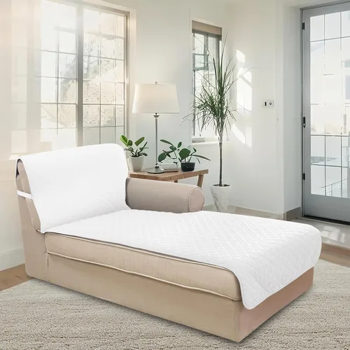 Vista 135 de U-NICE HOME Funda para sillón reclinable, reversible, con correas elásticas, resistente al agua, protege de perros y mascotas, sillón pequeño