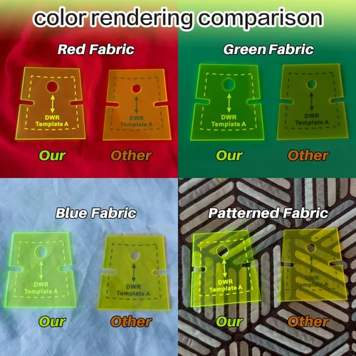 Vista 5 de Plantillas de acolchado Slit N Sew Double Wedding Ring Set Plantillas - Acrílico, Ninguna