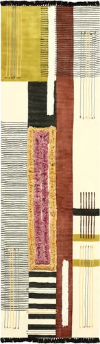 Vista 25 de Kilim Dhurrie - Alfombra de algodón de 2 x 3 pulgadas, diseño geométrico de 0.19 pulgadas, fácil de lavar a mano, lavable a mano, alfombra de Beige
