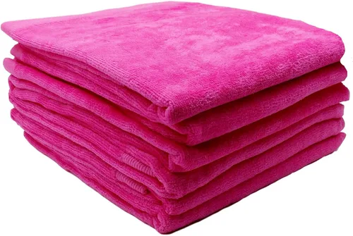 Vista 25 de BY LORA Toallas de algodón de terciopelo de rizo Felpa, secado rápido, duraderas y ecológicas Disponible en tamaños de toalla de playa, toalla