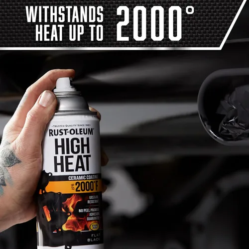 Vista 5 de Rust-Oleum Automotive High Heat Spray Paint, Clear Transparente